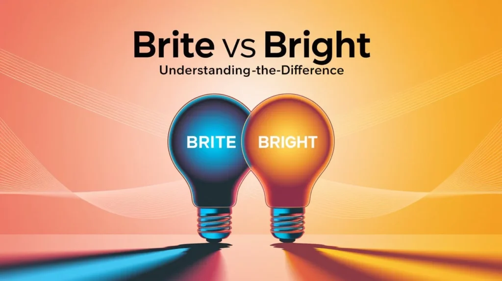 Brite vs Bright: Understanding the Difference