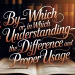 By Which or In Which? Understanding the Difference and Proper Usage