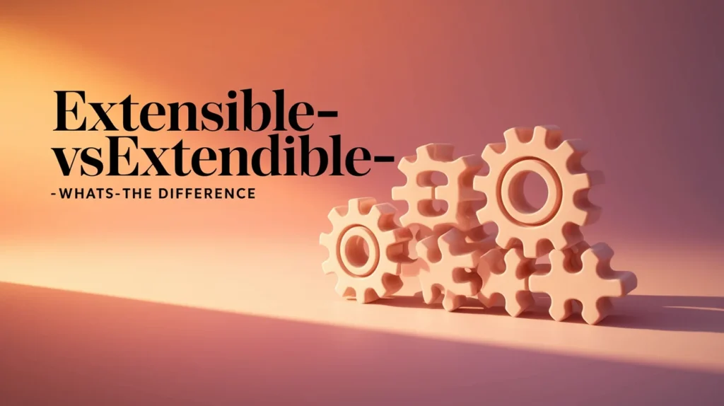 Extensible vs Extendible – What’s the Difference?