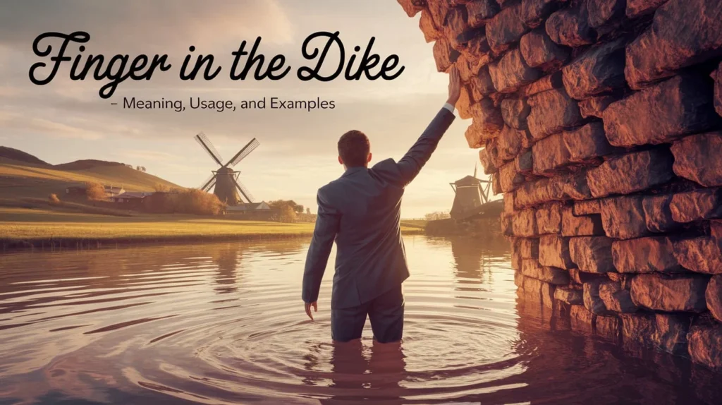 Finger in the Dike – Meaning, Usage & Examples