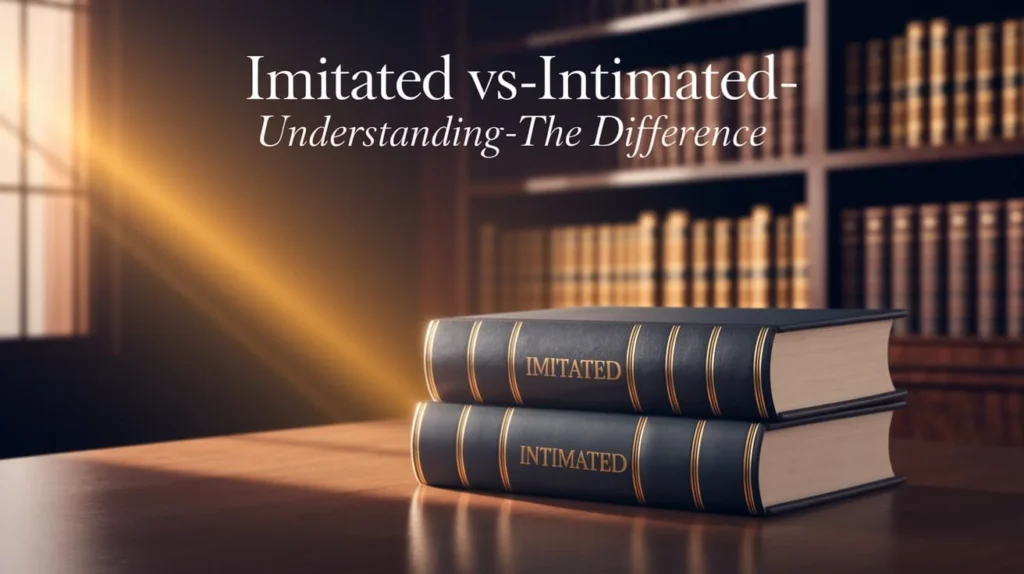 Imitated vs Intimated: Understanding the Difference