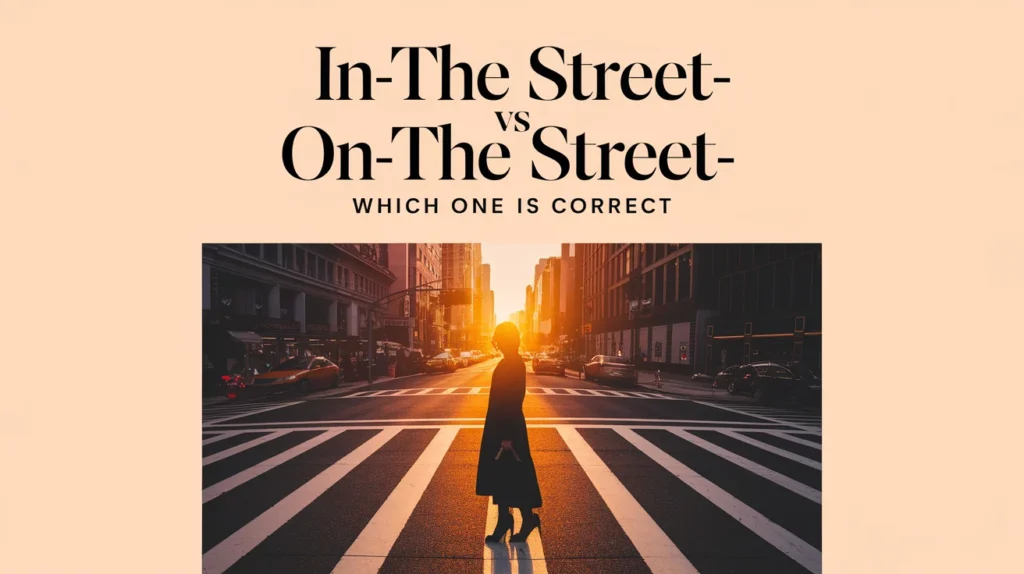 "In the Street" vs"On the Street": Which One Is Correct?