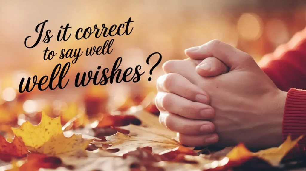 Is It Correct to Say "Well Wishes"?