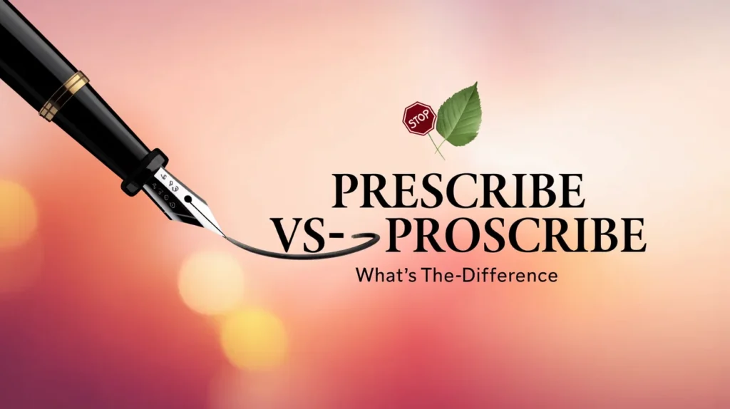 Prescribe vs Proscribe: What’s the Difference?