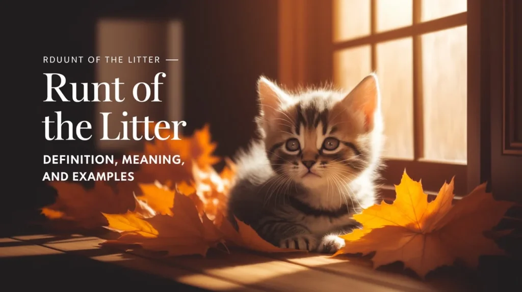 Runt of the Litter – Definition, Meaning, and Examples