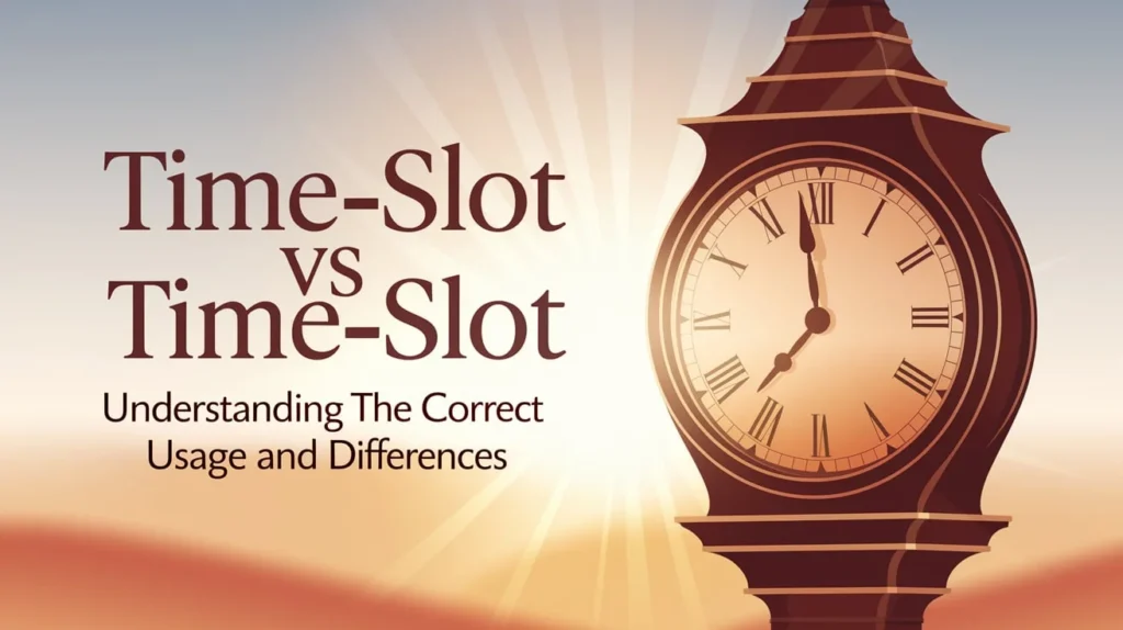 Time Slot vs Timeslot: Understanding the Correct Usage and Differences