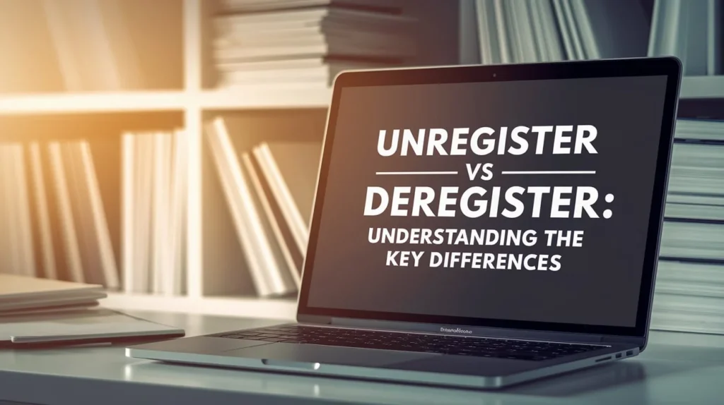 Unregister vs Deregister: Understanding the Key Differences 
