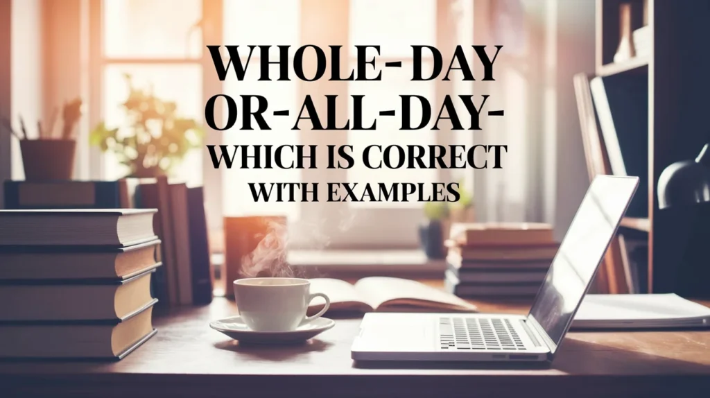 Whole Day or All Day – Which Is Correct? (With Examples)