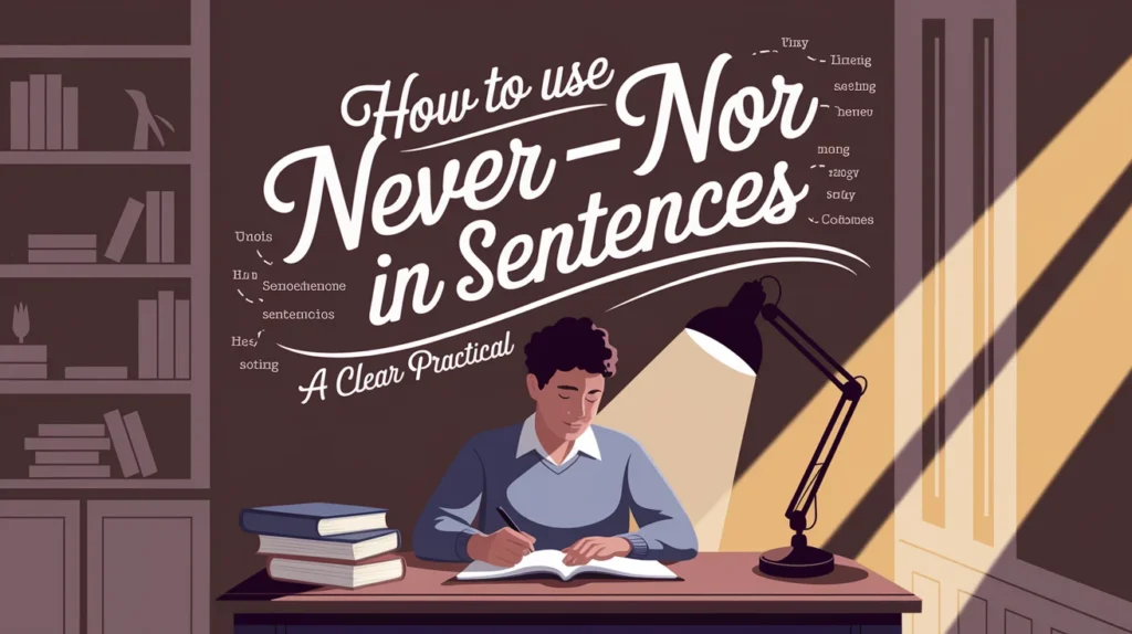 How to Use "Never + Nor" Correctly in Sentences: A Clear, Practical