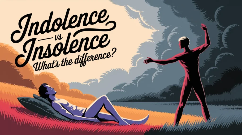 Indolence vs. Insolence – What’s the Difference?