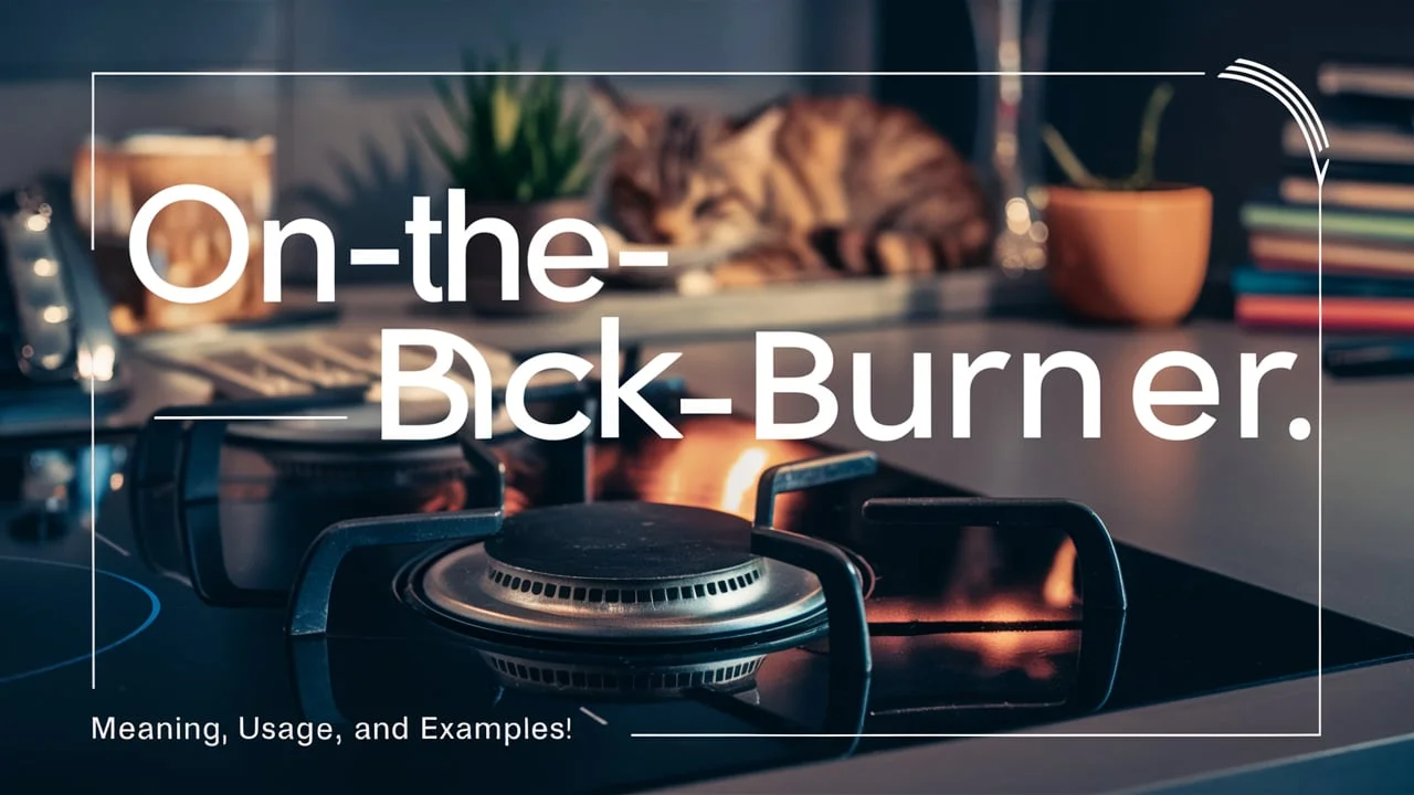 On the Back Burner: Meaning, Usage, and Examples