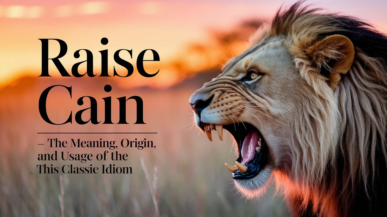 Raise Cain: The Meaning, Origin, and Usage of This Classic Idiom