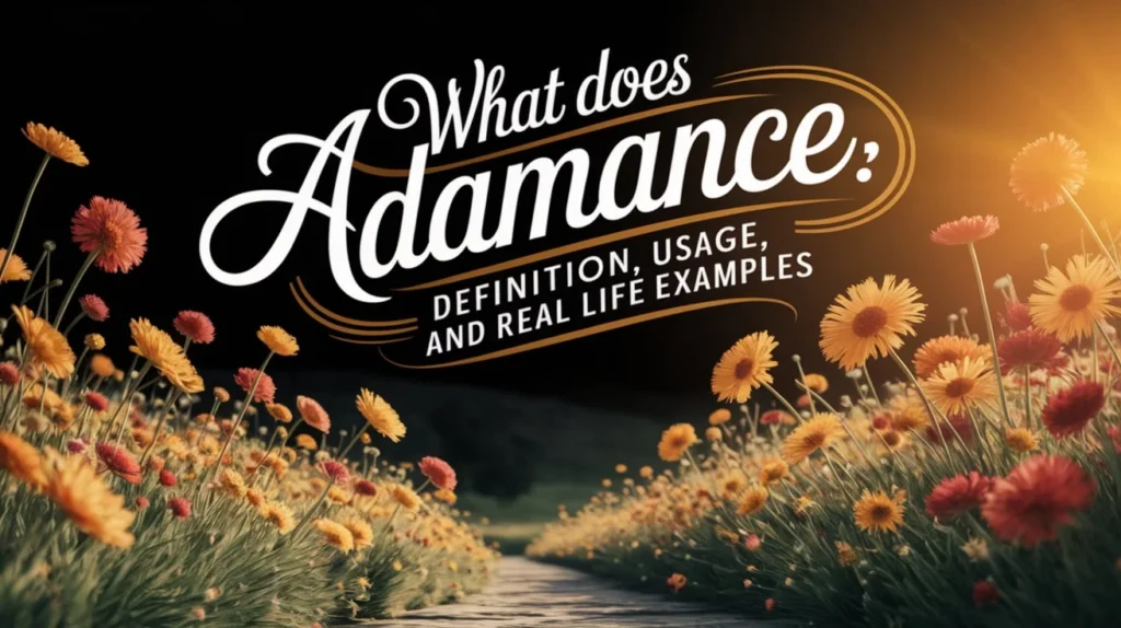 What Does Adamance Mean? Definition, Usage, & Real-Life Examples